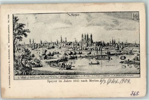 Speyer 1904 nach Merian 1645