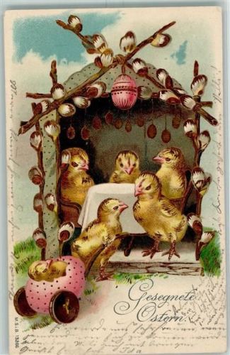 1903 Ostern Karre aus einem Osterei AK
