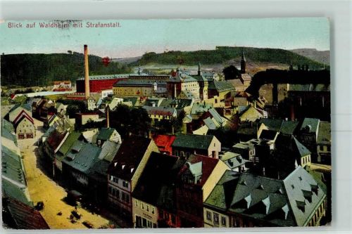 Waldheim 1902 Blick auf Strafanstalt