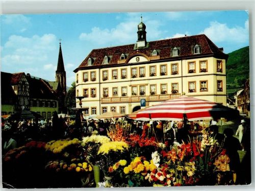 Neustadt Marktplatz und Rathaus Marktszene