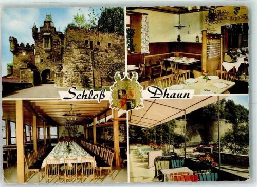 Dhaun Schloß Dhaun Hotel Zur Burg Gastraum Terrasse
