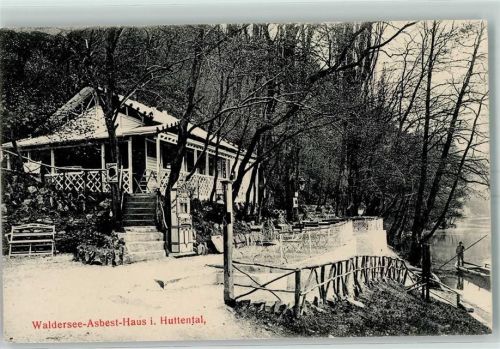 Huttental Gasthaus Waldersee - Asbest-Haus Trrasse Ruderboot