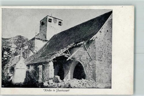 02190 Juvincourt-et-Damary - Kirche zerstört WKI