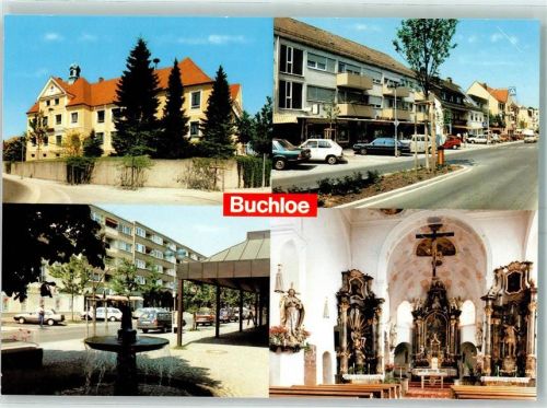 Buchloe Stadtansichten Brunnen Kirche Altaransicht