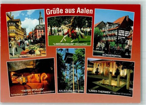Aalen Marktplatz Bürgerspital Tiefer Stollen Aalbäunlesturm