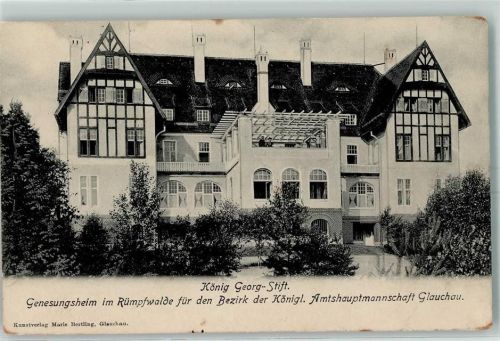 Glauchau 1916 Genesungsheim König Georg Stift Vereinslazarettstempel