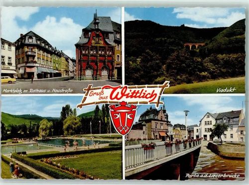 Wittlich Marktplatz Rathaus Neustraße VIadukt Lieserbrücke