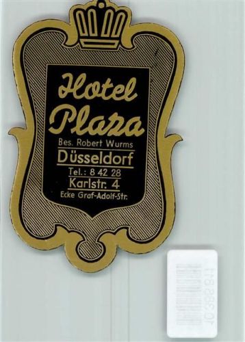 Düsseldorf Hotel Plaza Bes. Robert Wurms