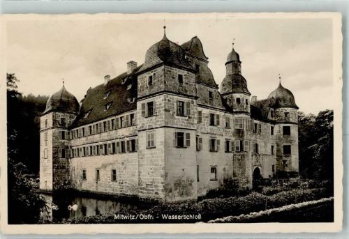 Mitwitz Wasserschloß Schloßgraben Schwäne