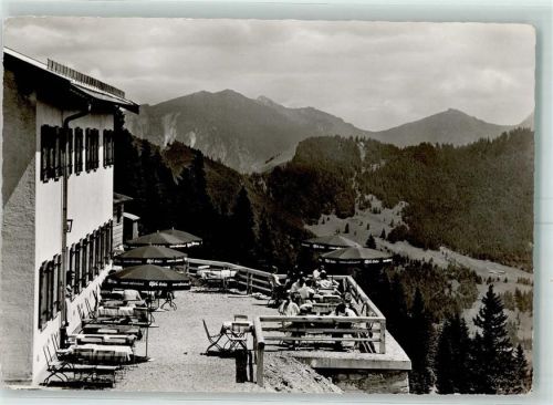 Rottach-Egern Wallbergbahn Terrasse Wallberghaus