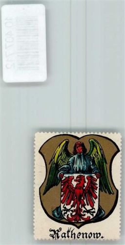 Rathenow Vignette Wappen Kaffee Hag 1920-1940 Engel