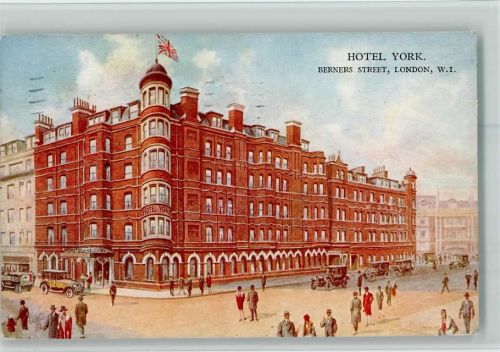1935 Hotel York , Berners Street AK