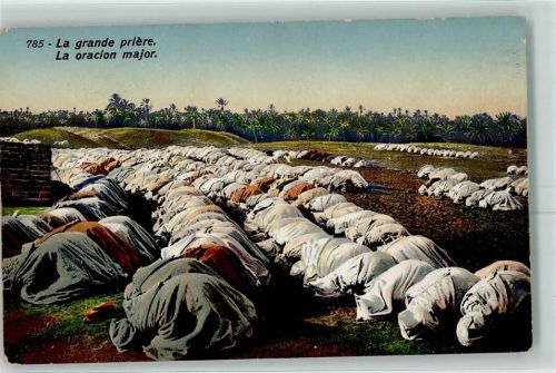 Tunis 1918 La grande priere Gebet