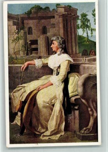Serie 183-8 Gemälde von Tischbein - Herzogin Anna Amalia, Neapel 1789 AK