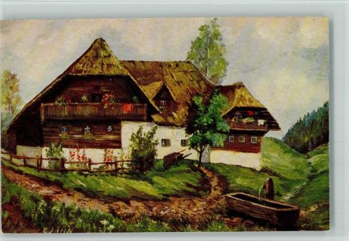 Nr. 1462 von E. Jahn - Berghof in Wenigzell AK Degi Künstlerkarte