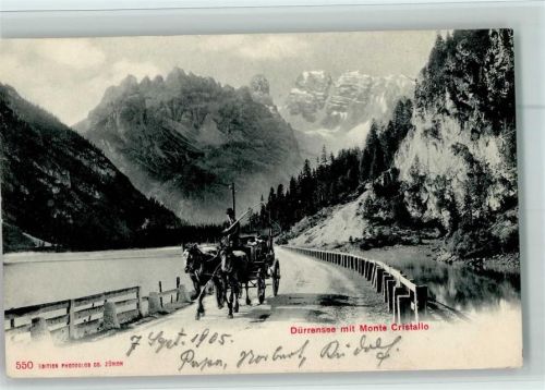 Photoglob 550 - Dürrensee und Kutsche ca 1915 AK