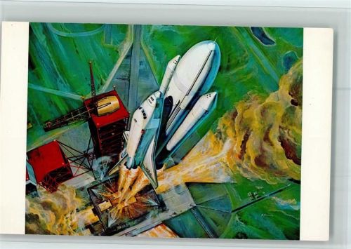 Nr. 147045 NASA - Artist concept a Space Shuttle lift off at Kennedy Space Center AK Gute Erhaltung