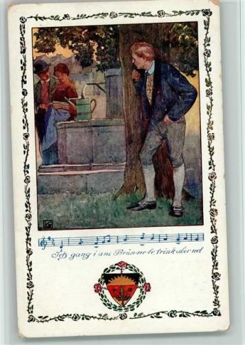 Deutscher Schulverein Nr. 368 - Gießkanne steht am Brunnen