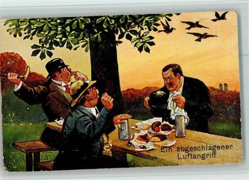Männer trinken Bier- Vogelangriff AK