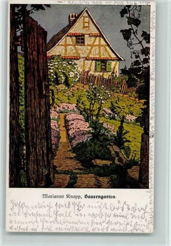 Nr. 123 Marianne Knapp - Bauerngarten AK