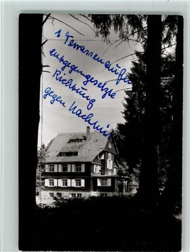 Moosbronn Naturfreundehaus Karlsruhe , gute Erhaltung AK