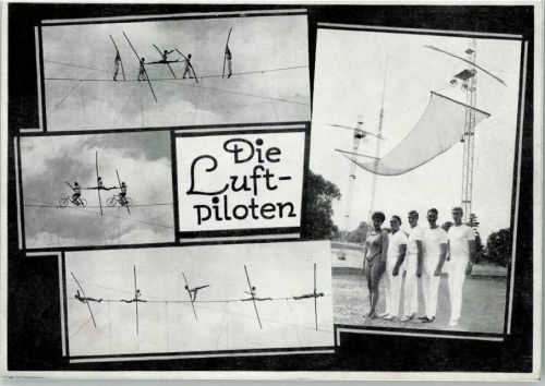 1960 Die Luftpiloten - Hochseil-Artisten , sehr gute Erhaltung AK