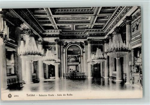 Torino 1907 Palazzo Reale - Sala da Ballo - Interieur - Schloss