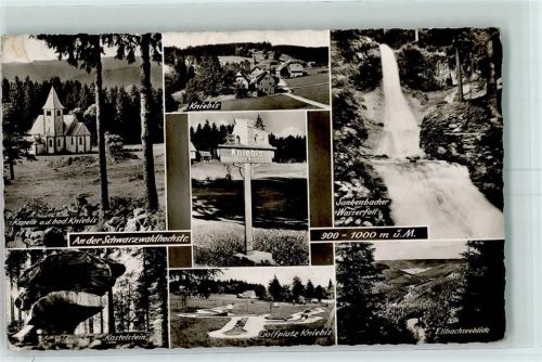 Kniebis Wegweiser Sankenbacher Wasserfall Minigolfplatz Kastelstein