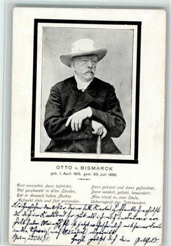 Trauerkarte 1898 AK