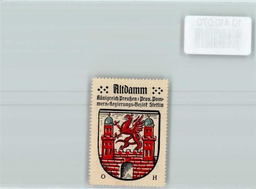 Altdamm Vignette Wappen Kaffee Hag ca 1920-1940