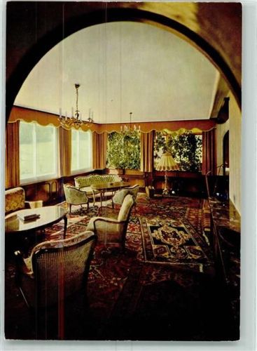 Tonbach 1963 Kurhotel Traube Bes. W. Finkbeiner Gastraum Teppich