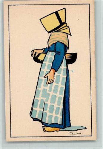 sign Enard - Ile D`Oleron, Vieille femme coiffee du Ballet, gute Erhaltung - Trachten Frankreich