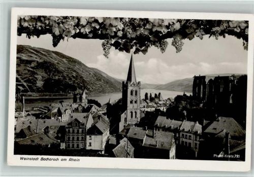 Bacharach 1934 Weinstadt - Photo Kratz 735 - Weintrauben AK