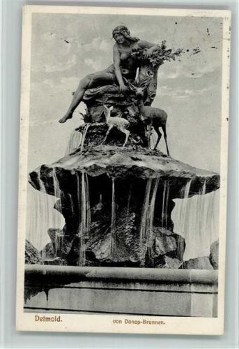 Detmold 1915 Donop Brunnen AK