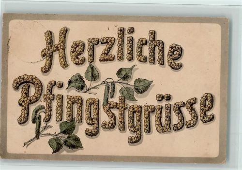 1917 Buchstaben aus Blüten AK Gute Erhaltung
