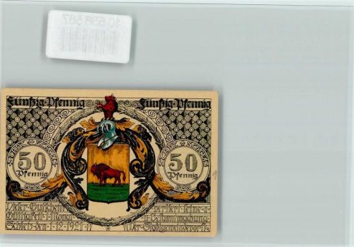 Schleiz Notgeld , zwei Könige streiten um den Besitz Böttgers