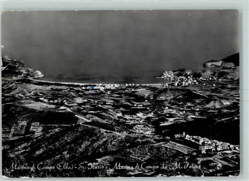 Marina di Campo Fliegeraufnahme S. Ilario e Marina di Campo da M. Pezone
