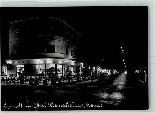 Igea Marina Hotel K. 2 e viale Ennio Bei Nacht Auto