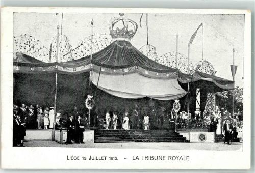 Liege Lüttich / Luik 1913 - la Tribune Royal 13.Juli
