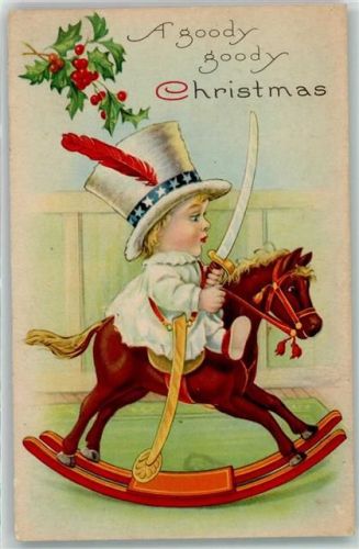 Spielzeug Schaukelpferd , A goody goody Christmas AK Weihnachten