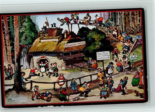 Nr. 239 Schwäbischer Kunstverlag - Altweibermühle AK
