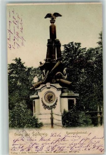 Schleswig 1901 Kanonendenkmal