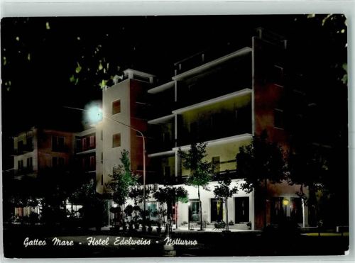 Gatteo a Mare Hotel Edelweis bei Nacht