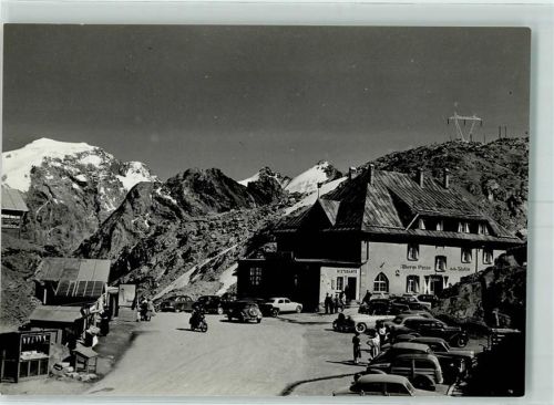 Passo Stelvio Hotel Stilfserjoch Karner Ortler Hüttenstempel Autos