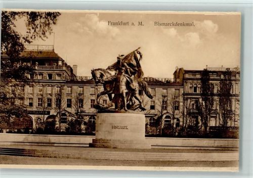 Frankfurt Bismarckdenkmal , gute Erhaltung AK