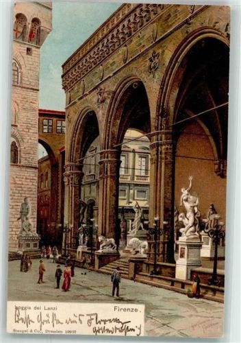 50100 Firenze 1906 - Loggia dei Lanzi