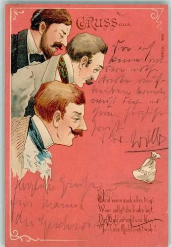 1900 Das Gold ist echt , die Liebe oft alles trügt - Humor