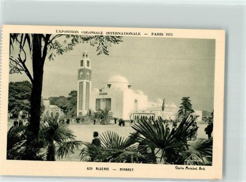 Paris Architekt Charles Montaland Exposition Coloniale Internationale 1931 Nr 439 Algerie Minaret