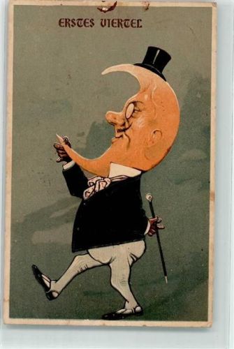 Litho Mond vermenschlicht