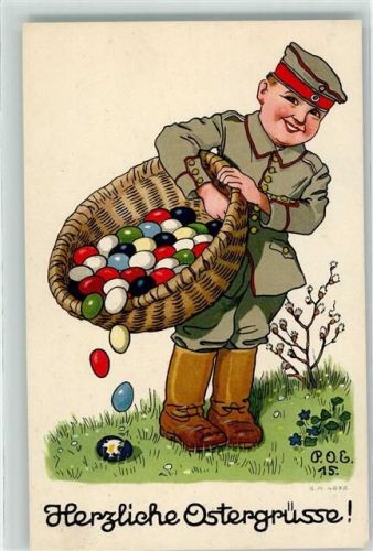 1915 Kinder in Uniform Ostern